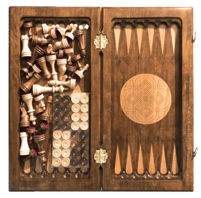 картинка Шахматы + нарды "Олень" 50, Zakaryan от магазина Gamesdealer.ru