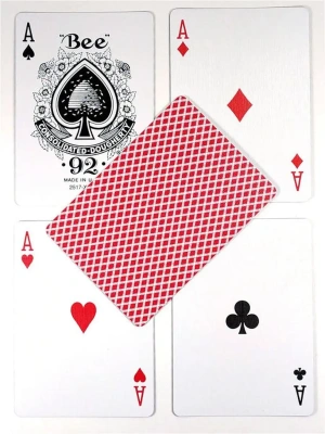 картинка Карты "Bee Gold Gravity Standard Index Red / Blue" от магазина Gamesdealer.ru