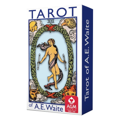 Карты Таро "A.E.Waite Tarot Blue Edition - Mini" AGM Urania / Таро А.Э. Уэйта мини