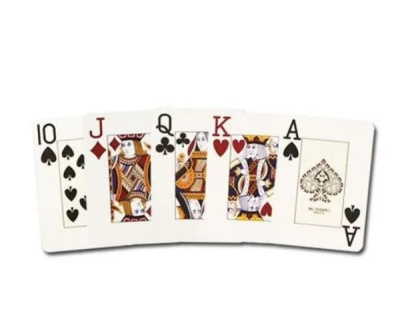 картинка Карты "Modiano Texas Poker" 100% plastic 2 jumbo index red от магазина Gamesdealer.ru