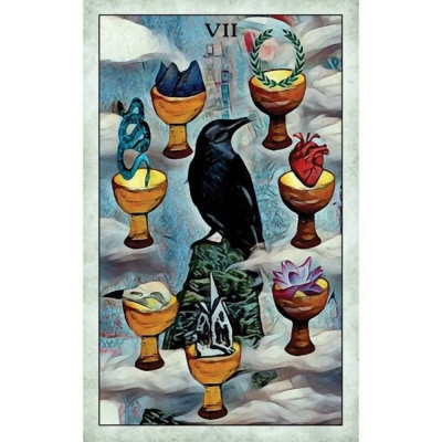 картинка Карты Таро "Crow Tarot" Reprint / Таро Ворона TAROMANIA от магазина Gamesdealer.ru