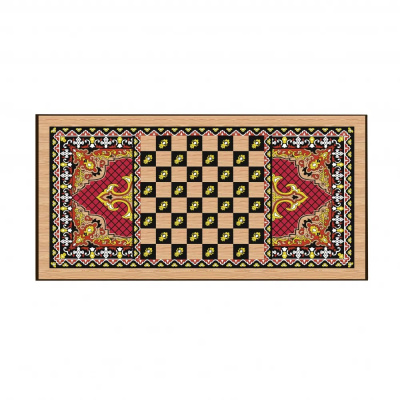 картинка Нарды + Шашки Сирия Красные малые (Россия, дерево, 40 см), Partida от магазина Gamesdealer.ru