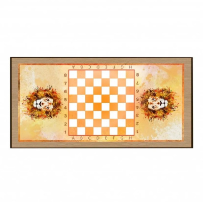 картинка Нарды + Шашки Сирия Лев Нуво средние (Россия, дерево, 50 см), Partida от магазина Gamesdealer.ru