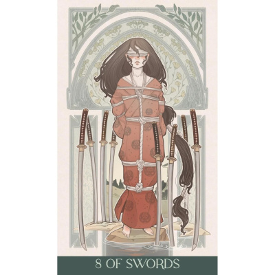 картинка Карты Таро "Japanese art Nouveau Tarot (Premium)" Lo Scarabeo / Японское таро в стиле ар-нуво (Преми от магазина Gamesdealer.ru