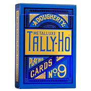 Карты "Tally-ho Metal Standard index blue"