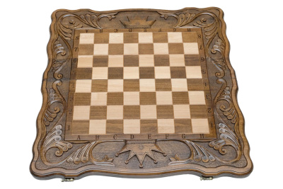 картинка Шахматы + нарды резные "Корона" 60, Haleyan от магазина Gamesdealer.ru