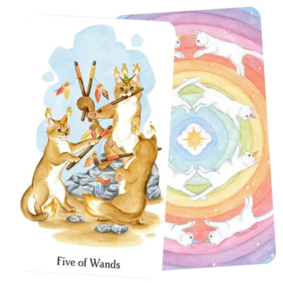 картинка Карты Таро "Caticorn Tarot Cards" US Games / Карты Таро Катикорна от магазина Gamesdealer.ru