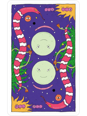 картинка Карты Таро "Whimsical Witch Tarot in a Tin" US Games / Причудливое колдовское Таро в жестяной банке от магазина Gamesdealer.ru