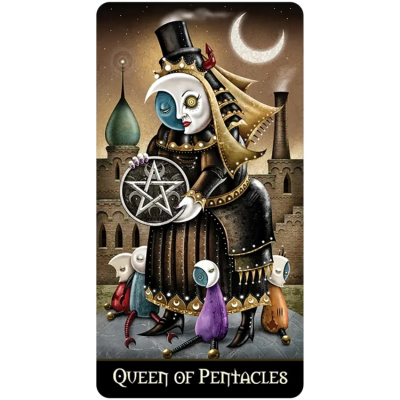 картинка Карты Таро "Deviant Moon Tarot Miniature Borderless" US Games / Девиантное Лунное Таро Миниатюрное от магазина Gamesdealer.ru