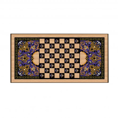 картинка Шахматы + Нарды + Шашки "Сирия Волк" большие  от магазина Gamesdealer.ru