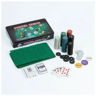 картинка Набор для покера Holdem Light на 300 фишек с номиналом от магазина Gamesdealer.ru