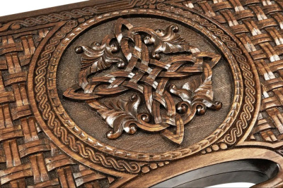 картинка Нарды резные "Армянский узор 11" с ручкой 60, Haleyan от магазина Gamesdealer.ru