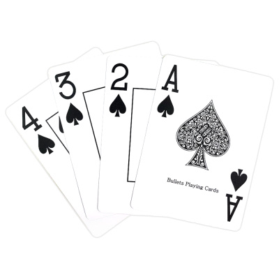 картинка Карты "Bullets" 100% пластик, синяя рубашка от магазина Gamesdealer.ru