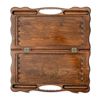 картинка Нарды резные "Армянский узор 5" с ручкой 60, Haleyan от магазина Gamesdealer.ru