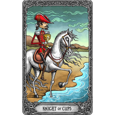 картинка Карты Таро The Dark Mansion Tarot deck Large Version 14 cm, Taroteca / Темный Особняк, 14 см, золото от магазина Gamesdealer.ru