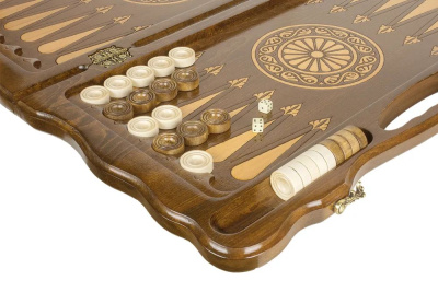 картинка Нарды резные "Армянский узор 9" с ручкой 60, Haleyan от магазина Gamesdealer.ru