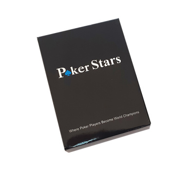 картинка Карты для покера "Poker Stars" 100% пластик, синие от магазина Gamesdealer.ru