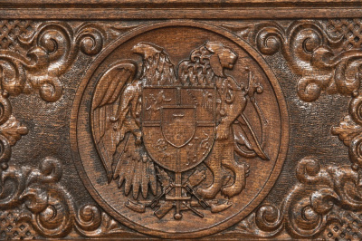 картинка Нарды резные "Герб Армении 2" 50, Mkhitaryan от магазина Gamesdealer.ru