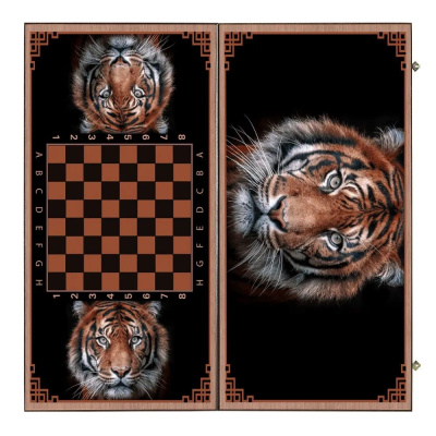 картинка Нарды + Шашки Сирия Тигр большие (Россия, дерево, 60 см), Partida от магазина Gamesdealer.ru