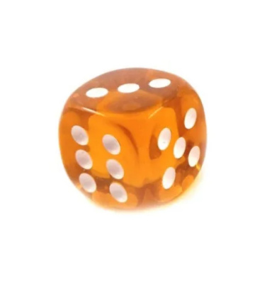 Комплект костей из янтаря 11мм оранжевые 2 шт