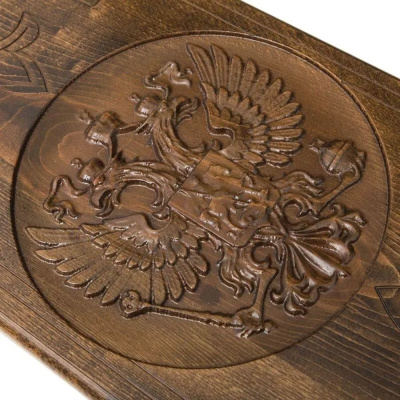 картинка Нарды резные "Герб РФ-2", Ustyan от магазина Gamesdealer.ru