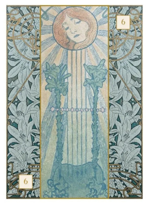 картинка Карты Таро "Alfons Maria Mucha Oracle" Lo Scarabeo / Альфонс Мария Муха Карты Оракула от магазина Gamesdealer.ru