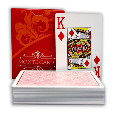 Карты для покера "Monte Carlo" 100% пластик Карты для покера "Monte Carlo" 100% пластик