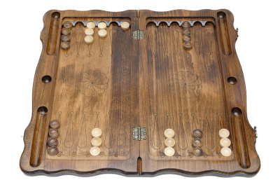 картинка Шахматы + нарды резные "Корона" 60, Haleyan от магазина Gamesdealer.ru