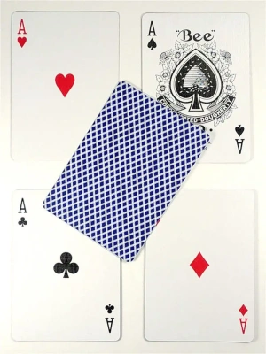 картинка Карты "Bee Gold Gravity Standard Index Red / Blue" от магазина Gamesdealer.ru