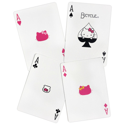 картинка Карты "Bicycle Hello Kitty Black & Pink" от магазина Gamesdealer.ru