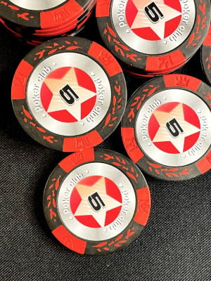 картинка Фишки для игры в покер Black Stars номиналом 5 (25шт) от магазина Gamesdealer.ru