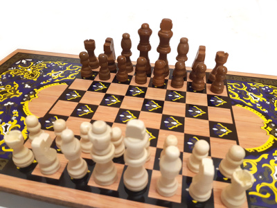 картинка Шахматы + нарды + шашки "Сирия Башня" большие от магазина Gamesdealer.ru