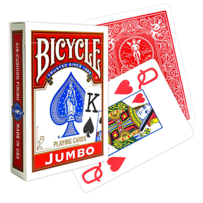 картинка Карты "Bicycle Rider Back International Jumbo Index Red" от магазина Gamesdealer.ru