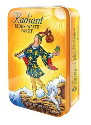картинка Карты Таро "Radiant Rider-Waite Tarot deck in a Tin" US Games / Радужное Таро Райдера-Уэйта от магазина Gamesdealer.ru