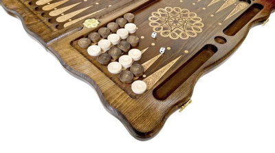 картинка Нарды резные "Тёмный Узор 3" 60, Mirzoyan от магазина Gamesdealer.ru