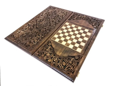 картинка Нарды резные "Армянский узор 8" 60, Ustyan от магазина Gamesdealer.ru