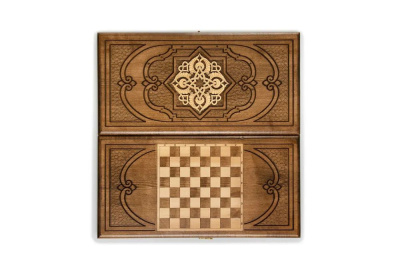 картинка Нарды резные "Золотой узор 3" 50, Mirzoyan от магазина Gamesdealer.ru