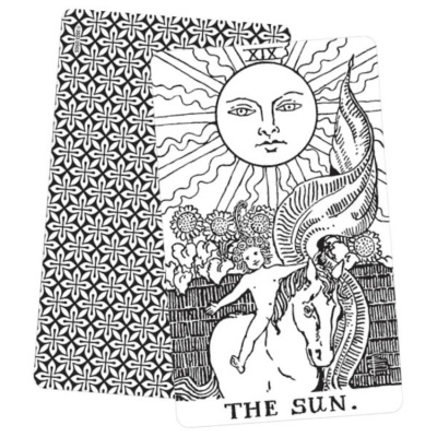 картинка Карты Таро "Black & White Rider-Waite® Tarot Deck" US Games / Колода Таро «Черный и Белый Райдер- от магазина Gamesdealer.ru