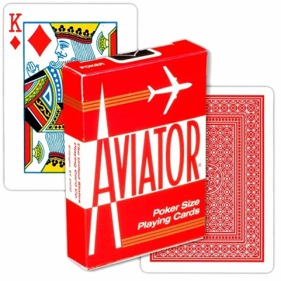 картинка Карты "Aviator Standard Index red/blue" от магазина Gamesdealer.ru