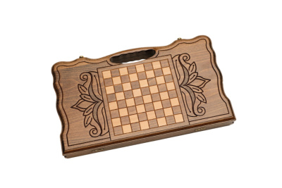 картинка Нарды резные "Арарат и Хор Вирап" с ручкой 40, Haleyan от магазина Gamesdealer.ru