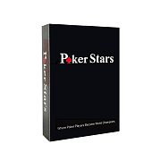 Карты для покера "Poker Stars" 100% пластик, красные