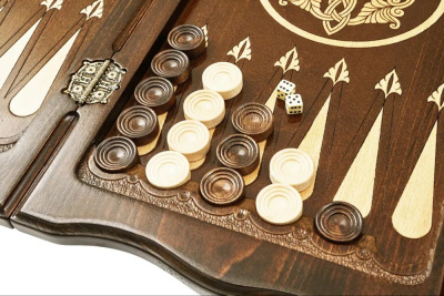картинка Нарды резные "Армянский узор 11" с ручкой 60, Haleyan от магазина Gamesdealer.ru