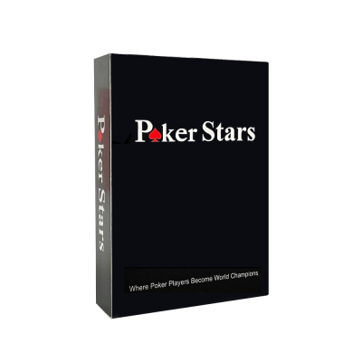картинка Карты для покера "Poker Stars" 100% пластик, красные магазин Gamesdealer.ru являющийся официальным дистрибьютором в России  картинка Карты для покера "Poker Stars" 100% пластик, красные от магазина Gamesdealer.ru