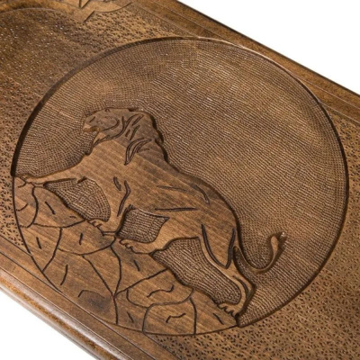 картинка Нарды резные "Лев-2", Ustyan от магазина Gamesdealer.ru