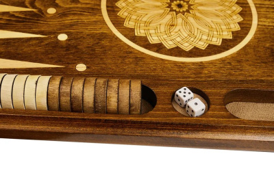 картинка Нарды резные "Орнамент 2", Mirzoyan от магазина Gamesdealer.ru