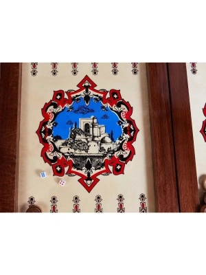 картинка Нарды Бакинские "Девичья башня" в димломате от магазина Gamesdealer.ru