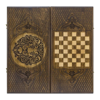 картинка Нарды резные "Лев-3" 60, Ustyan от магазина Gamesdealer.ru