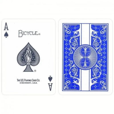 картинка Bicycle Prestige 100% plastic Standard Premium box blue / Байсикл Престиж 100% пластик стандарт Прем от магазина Gamesdealer.ru