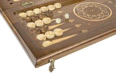 картинка Шахматы + нарды резные "Армянский Орнамент 2" 50, Haleyan от магазина Gamesdealer.ru