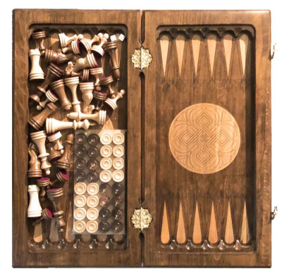 картинка Шахматы + нарды "Модерн 2" 50, Zakaryan от магазина Gamesdealer.ru